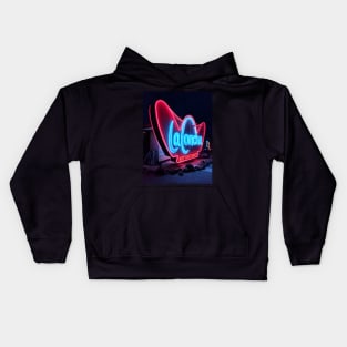 La Concha Neon Sign Kids Hoodie